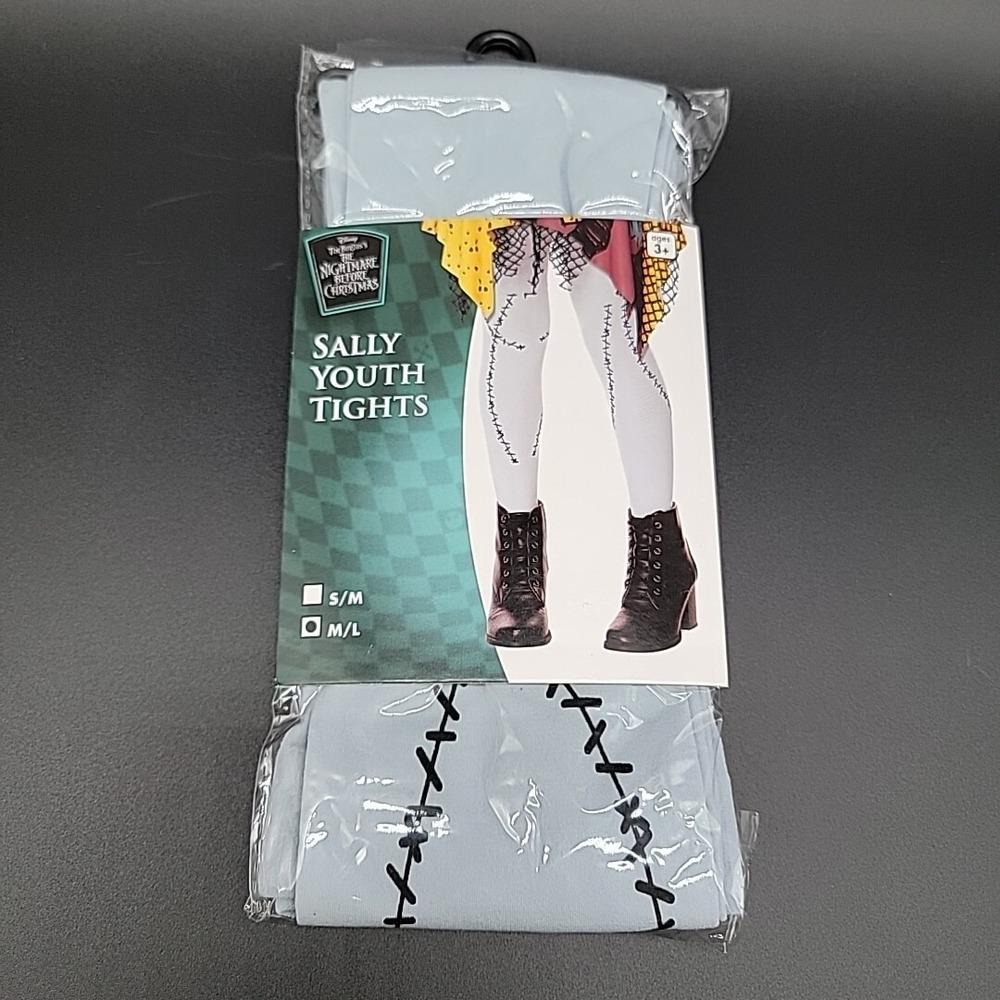 Youth Size M/L Disney Nightmare Before Christmas Sally Tights Halloween Costume